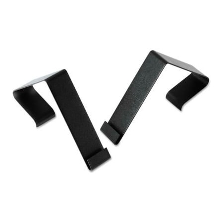 Quartet Manufacturing Co Quartet Partition Hangers, Black, 2/Pack MCH10